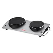 Nevica Stainless Steel Double Hotplate