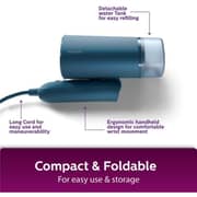 Philips 1000W Handheld Garment Steamer, Compact & Foldable, Quick Heat-Up - STH3000/26