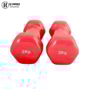 H Pro 2 -pieces Exercise Vinyl Dumbbells HM000GD-6 (2kg X 2)