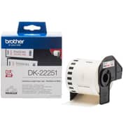 Brother Dk-22251 Continuous Paper Label Roll Black And Red On White 62mm