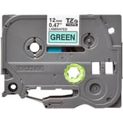 Brother Tze-731 12mm Black On Green Laminated Tape