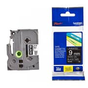 Brother Tze-325 9mm White On Black Laminated Tape