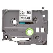 Brother Tze-131 12mm Black On Clear Laminated Tape