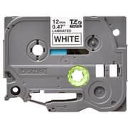 Brother Tze-231 12mm Black On White Laminated Tape