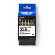 Brother Hse-251 23.6mm Black On White Heat Shrink Tube Tape