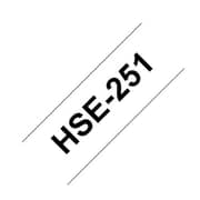 Brother Hse-251 23.6mm Black On White Heat Shrink Tube Tape