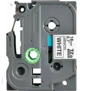 Brother Tze-241 18mm Black On White Laminated Tape