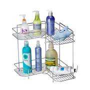 Delcasa 2-tier Corner Rack Silver