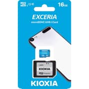 Kioxia Exceria Micro SDHC UHS-I Memory Card 16GB Blue LMEX1L016GG2