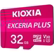 Kioxia Exceria Plus Micro SDHC UHS-I Memory Card 32GB Magenta LMPL1M032GG2