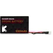 Kaiser Baas Alpha Drone Rechargeable Replacement Battery Pack 550 mAh Lithium-Ion, add on, Spare Battery On the Go for Longer Flight and Playing Time - Compatible with Kaiser Baas Alpha Drone - Black