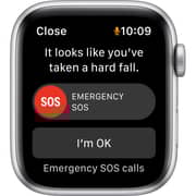 Apple Watch SE GPS 44mm Silver Aluminium Case Abyss Blue Sport Band - Regular