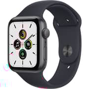 Apple Watch SE GPS 44mm Space Grey Aluminium Case Midnight Sport Band - Regular – Middle East Version