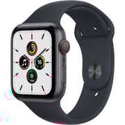 Apple Watch SE GPS+Cellular 44mm Space Grey Aluminium Case Midnight Sport Band - Regular - Middle East Version