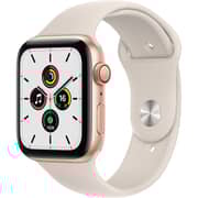 Apple Watch SE GPS+Cellular 44mm Gold Aluminium Case Starlight Sport Band - Regular - Middle East Version
