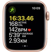 Apple Watch SE GPS+Cellular 44mm Gold Aluminium Case Starlight Sport Band - Regular - Middle East Version