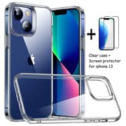 Glassology 11676 CLR Case With Screen Protector For iPhone 13