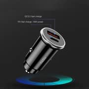 Totu Dual Port Car Charger 18Watts Black