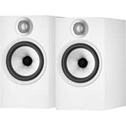 Bowers & Wilkins 606 Anniversary Edition 2-way Bookshelf Speakers (matte White, Pair)