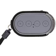evvoli 5 Watts water-resistant indoor & outdoor Bluetooth speaker with a built-in microphone -EVAUD-MB5B, Black