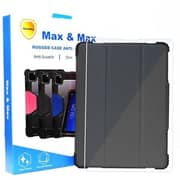Max & Max Rugged Case With Screen Protector Black iPad