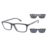 Emporio Armani - Mens Rectangular Clip-on Frame - EA 4160 50881W Size 55