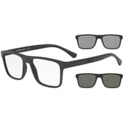 Emporio Armani - Mens Rectangular Clip-on Frame - EA 4115 58011W Size 54