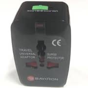 Baykron Universal Travel Adapter Black