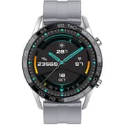 Xcell Classic‑3Talk Smart Watch 1.69″ HD Silver (Grey Silicon Strap)