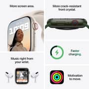 Apple Watch Series 7 GPS + Cellular, 41mm Silver Stainless Steel Case with Silver Milanese Loop - Middle East Version