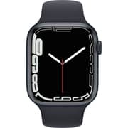 Apple Watch Series 7 GPS + Cellular, 45mm Midnight Aluminium Case with Midnight Sport Band - Middle East Version