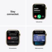 Apple Watch Series 7 GPS + Cellular, 45mm Gold Stainless Steel Case with Gold Milanese Loop