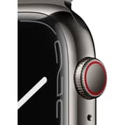 Apple Watch Series 7 GPS + Cellular, 45mm Graphite Stainless Steel Case with Graphite Milanese Loop