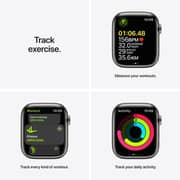 Apple Watch Series 7 GPS + Cellular, 45mm Graphite Stainless Steel Case with Graphite Milanese Loop