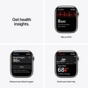 Apple Watch Series 7 GPS + Cellular, 45mm Graphite Stainless Steel Case with Graphite Milanese Loop