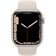Apple Watch Series 7 GPS, 41mm Starlight Aluminium Case with Starlight Sport Band – Middle East Version