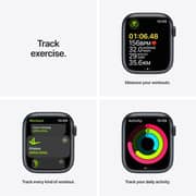 Apple Watch Series 7 GPS, 45mm Midnight Aluminium Case with Midnight Sport Band – Middle East Version