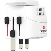 Skross 1302472 World Travel Adapter with Dual USB Port