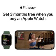 Apple Watch Nike Series 7 GPS، 41mm Midnight Aluminium Case with Anthracite / Black Nike Sport Band - عادي