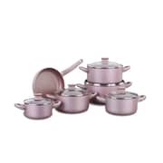 Korkmaz Lina Rosegold 2xl 11 Pcs Cookware Set