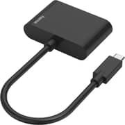 Hama 2-in-1 USB Type-C Monitor Adapter Black