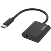 Hama USB Type-C To 3.5mm Audio Adapter Black