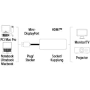 Hama 2-in-1 Mini Display Port Adapter Black