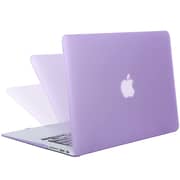 Rdn Macbook Air 13 Inch Case With Keyboard & Screen Protector M1 A2337 A2179 A1932 2020 2019 2018 Release, Slim Plastic Matte Hard Cover Compatible Mac Air 13.3 Inch Retina Display Touch Id Purple