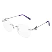 Chopard Vchc35s 0579 Oval Silver Rimless Eyeglasses For Women