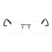 Chopard Vchc37 0k56 Rectangle Gunmetal Rimless Eyeglasses For Unisex