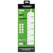 Terminator Brand Uk Socket Power Extension With Individual Switches - 5way 3m