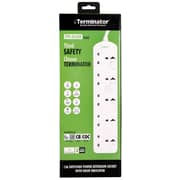 Terminator Brand Uk Socket Power Extension With Individual Switches - 5way 5m