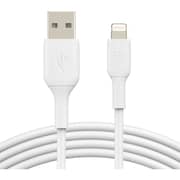 Belkin 2 Pack Lightning Cable 1m White