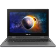 ASUS (2021) Laptop - Intel Celeron-N4500 / 11.6inch HD / 4GB RAM / 128GB eMMC / Shared Intel UHD Graphics / Windows 10 Pro / English & Arabic Keyboard / Grey / Middle East Version - [BR1100FKA-BP0380RA]